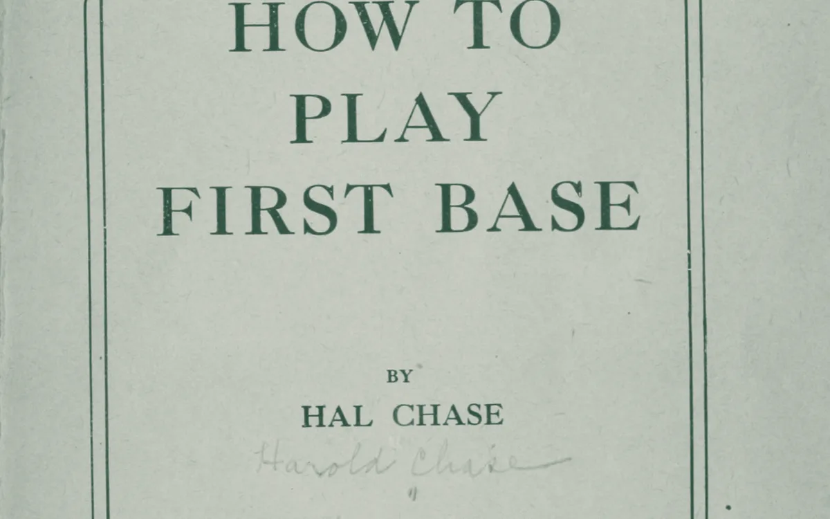 Title page of the 1917 book How to play first base